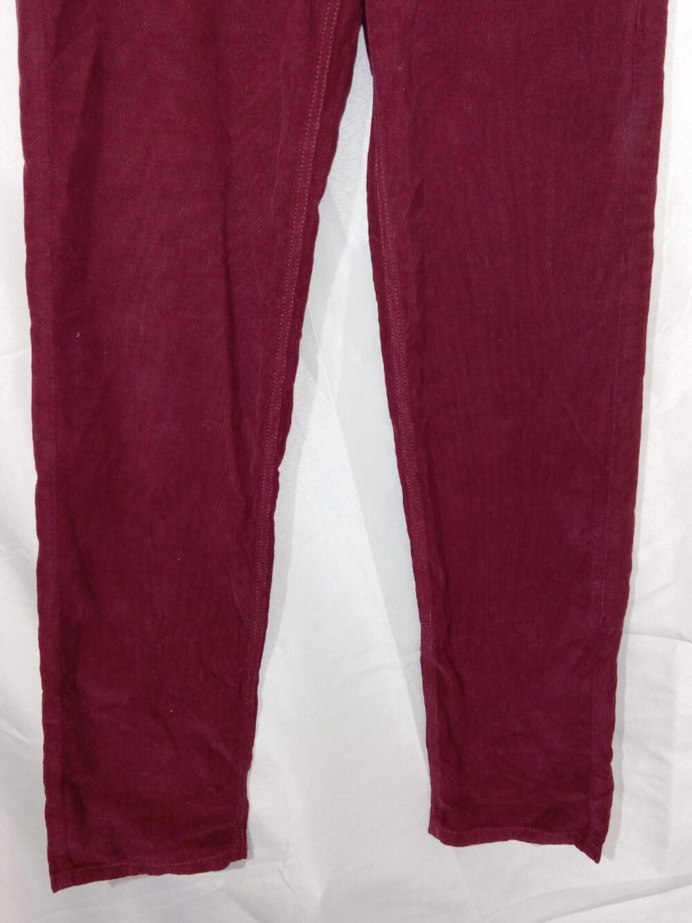 American Eagle Baggy Mom Corduroy Pants High Rise Maroon Red Sz 0 NWT - Picture 5 of 14